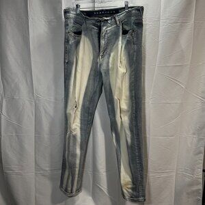 Sean John Athlete Tapered Stretch Distressed Jeans RN#123475 • Size 38W x 32L